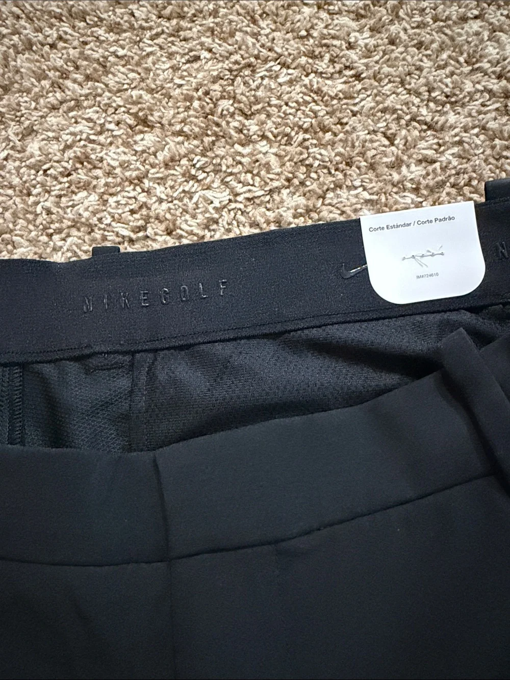 Nike Black Men's Golf Athletic Shorts